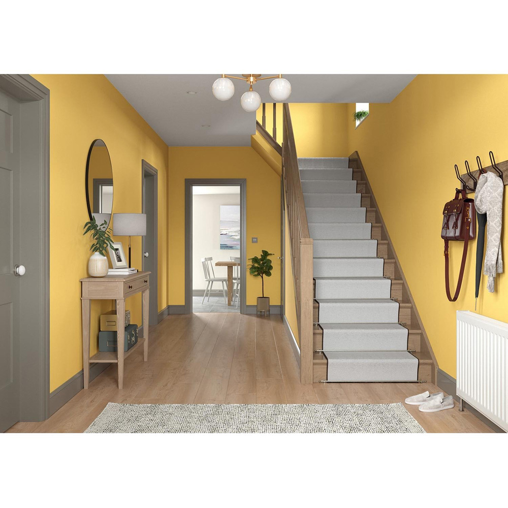 Dulux Walls & Ceilings Banana Split Silk Emulsion Paint 2.5L Image 4