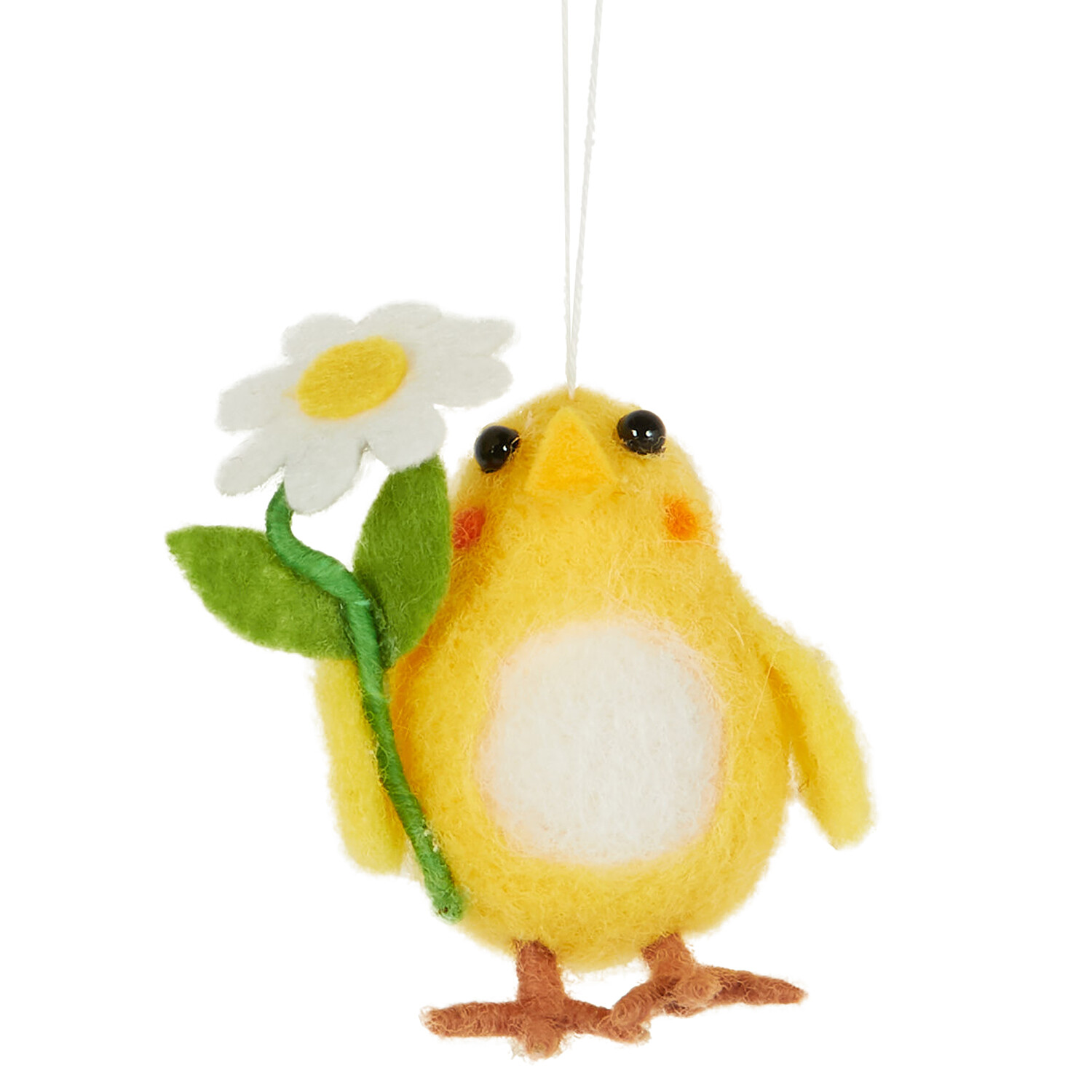 Rabbit and Chick Hanging Felt Ornaments - Multicolour Image 3