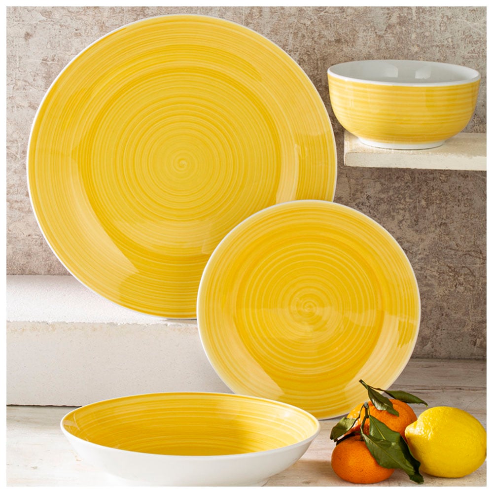 Waterside Spinwash Sunshine Yellow 16 Piece Dinner Set Image 2