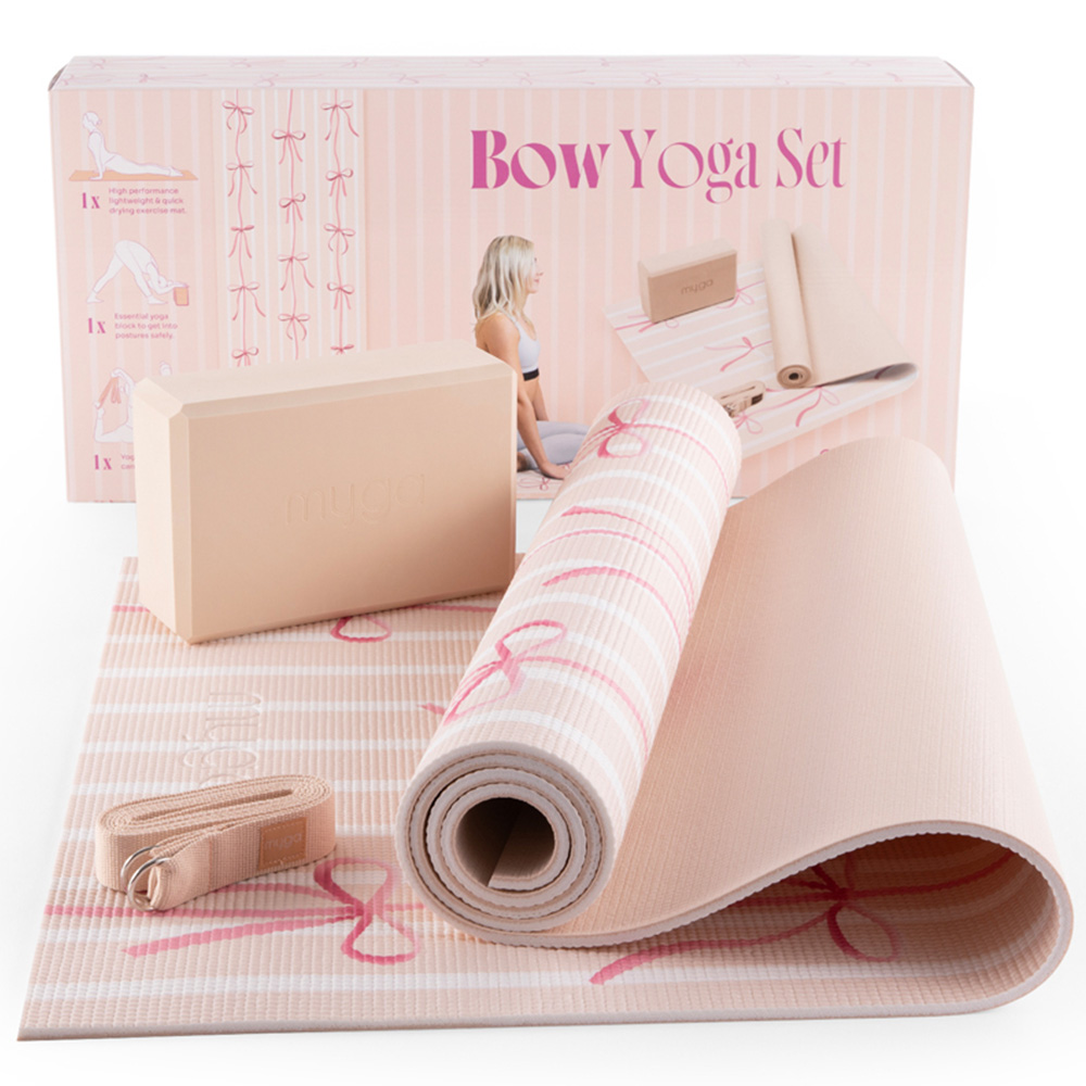 Myga Pink Bow Yoga Starter Set Image 3