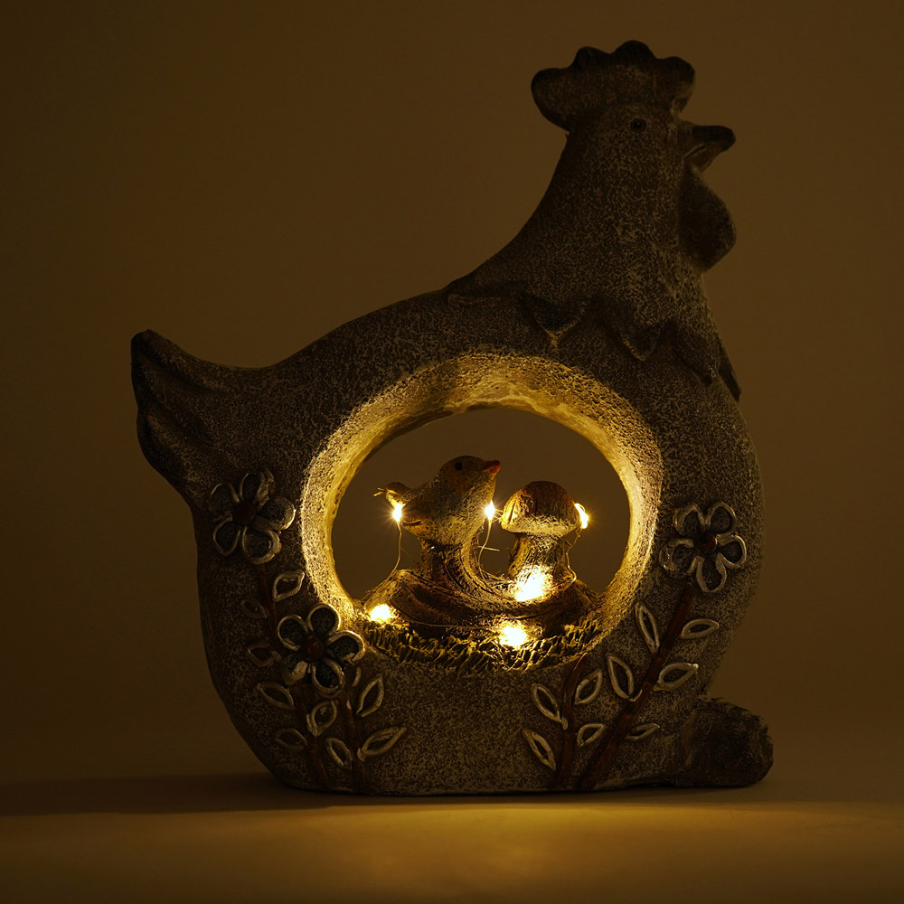 Country Living Chicken Solar Light Image 2