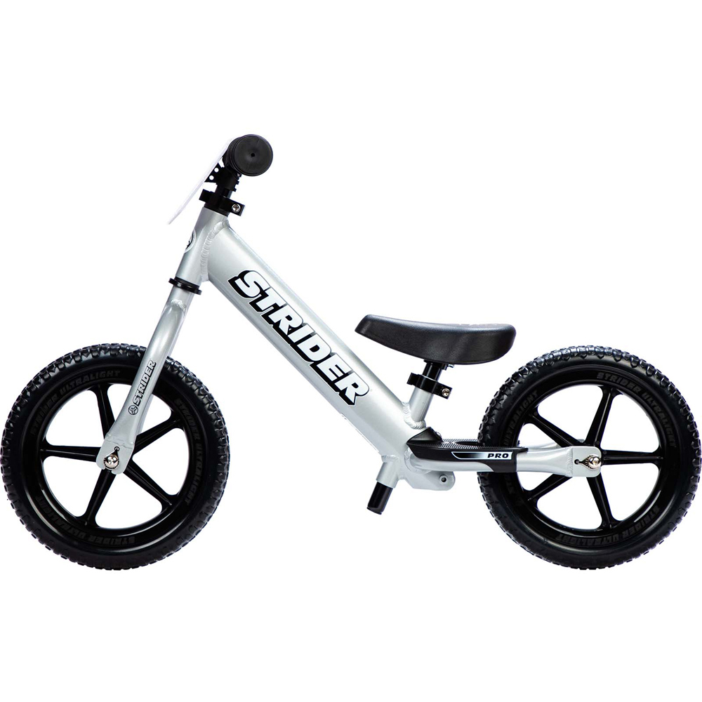 Strider Pro 12 inch Silver Balance Bike Image 2