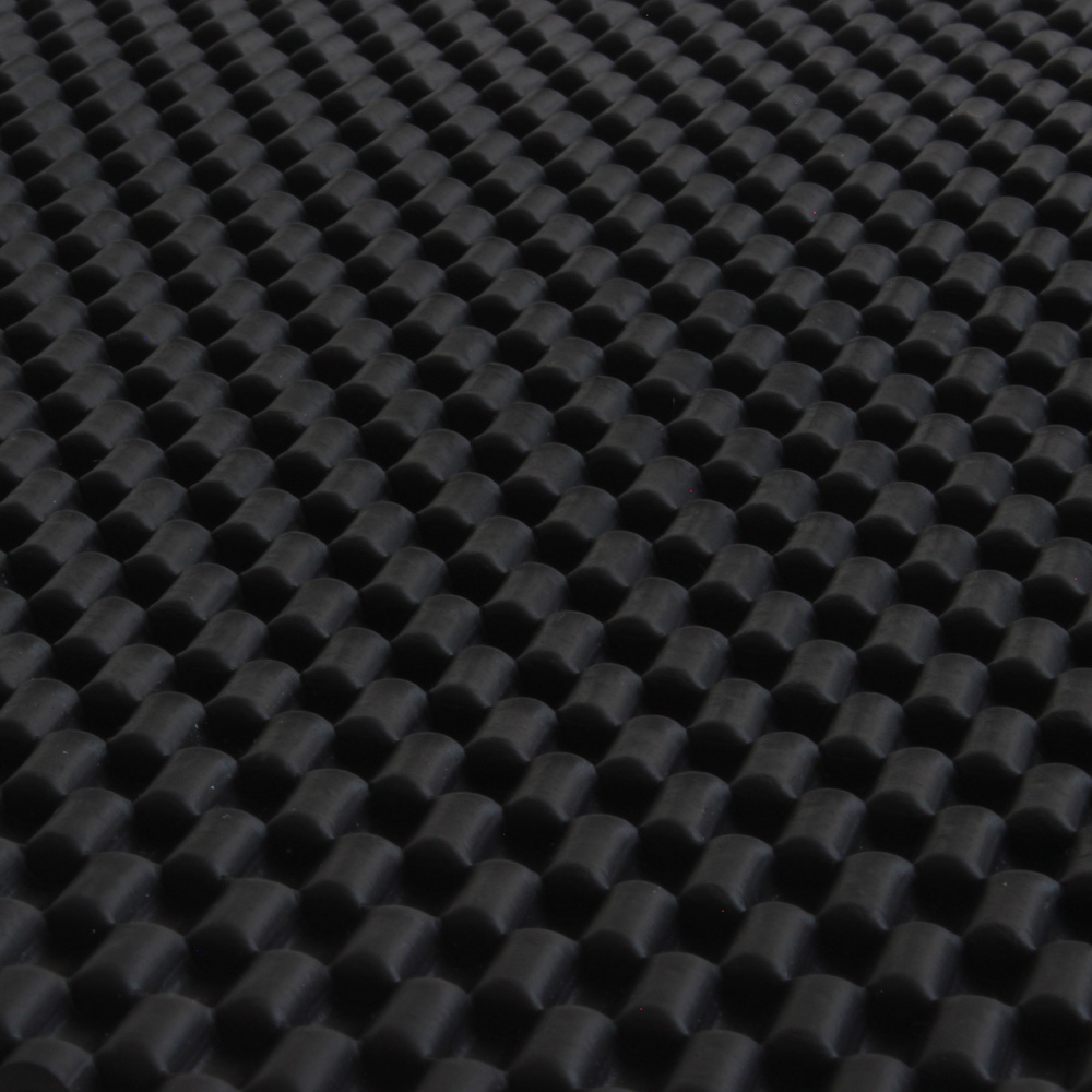 JVL Carbon Black Luxury Rubber 4 Piece Car Mat Set Image 2
