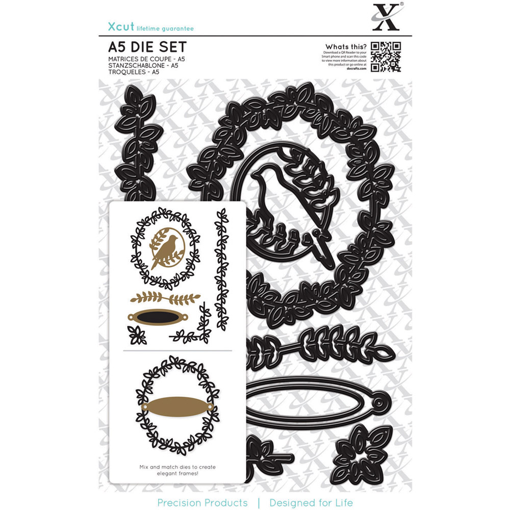 Xcut Silver Leaf Borders Dies Set A5 Image 3
