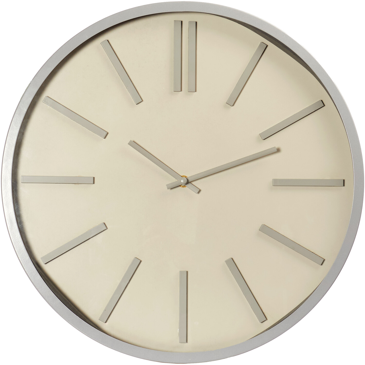 Neutral Nordic Round Wall Clock 40cm Image 1