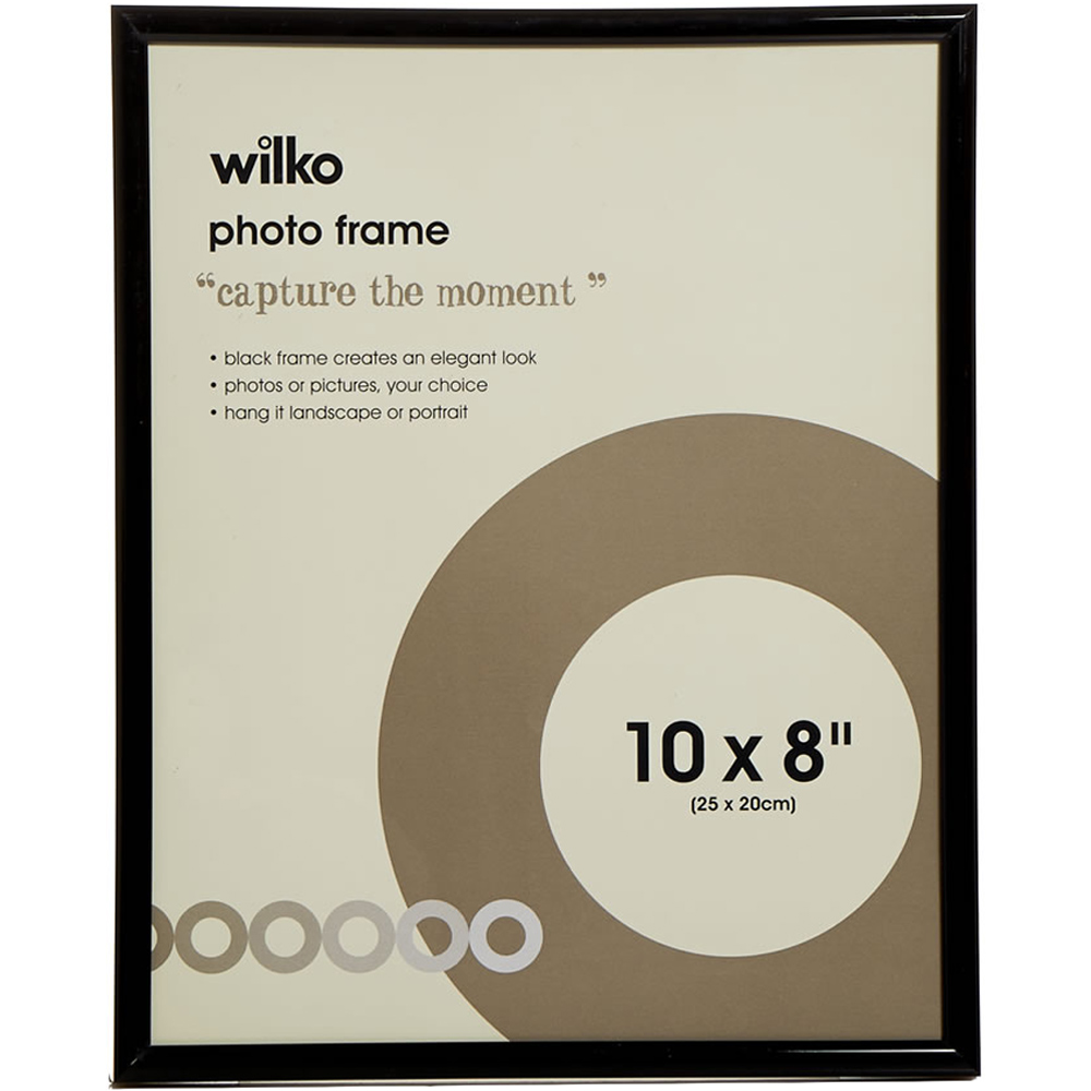 Wilko Black Easy Photo Frame 10 x 8 Inch Image 1