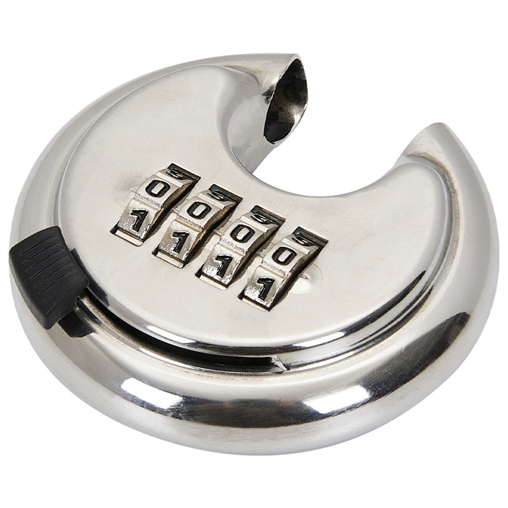 Living and Home 4 Digit Silver Zinc Alloy Combination Padlock Image 4