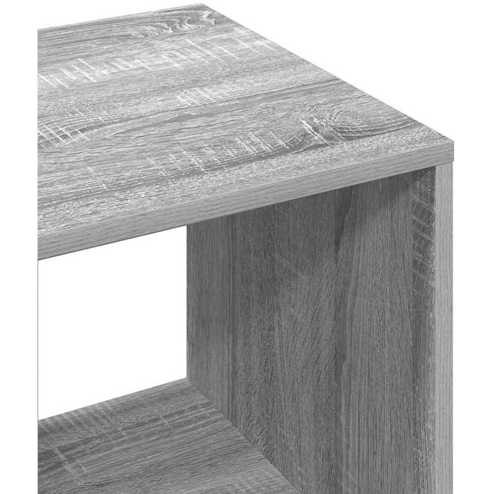 vidaXL 4 Open Shelf Grey Sonoma Wardrobe Image 7