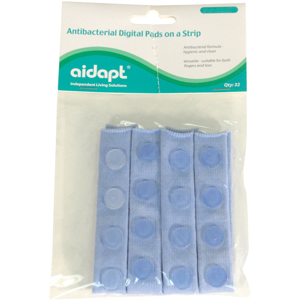 Aidapt Antibacterial Digital Pads on Strip Medium 32 Pack Image 1