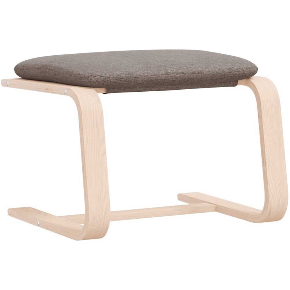 vidaXL Taupe Fabric Footstool Image 5