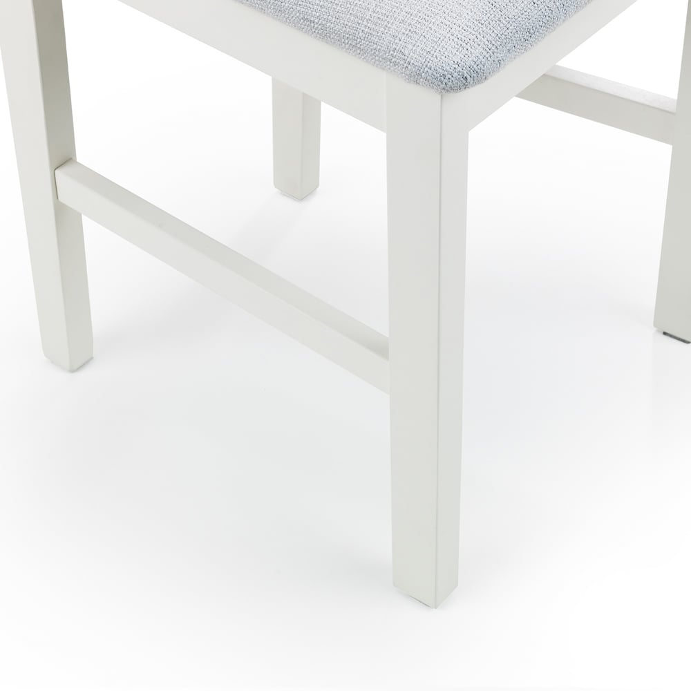 Julian Bowen Coxmoor Set of 2 Ivory Dining Chair Image 6