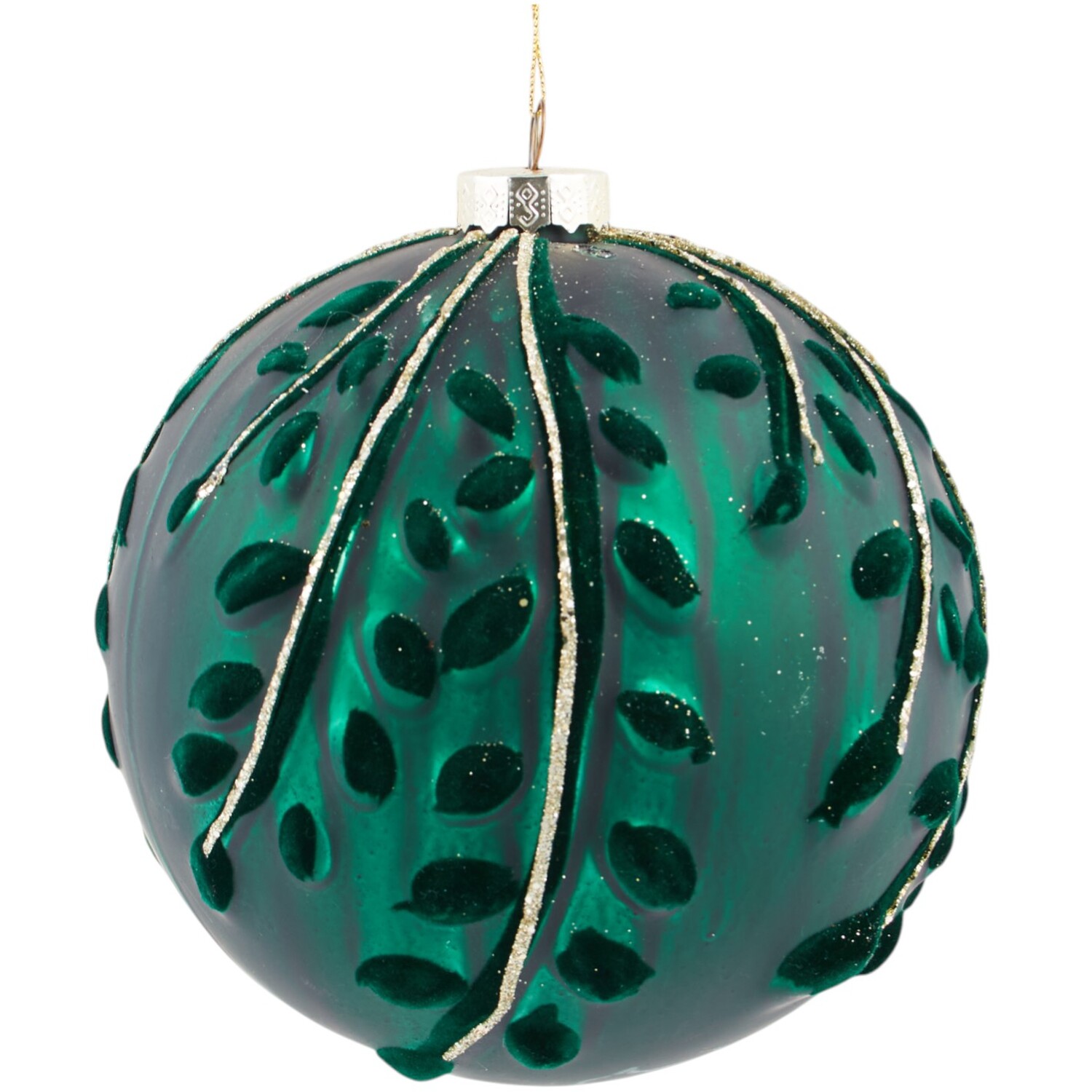 Flocked Detail Bauble Image 4