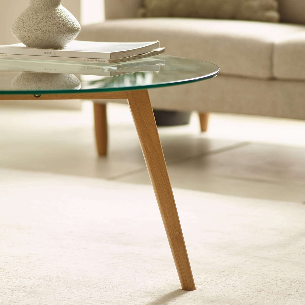 Julian Bowen Bryant Round Glass Coffee Table Image 5