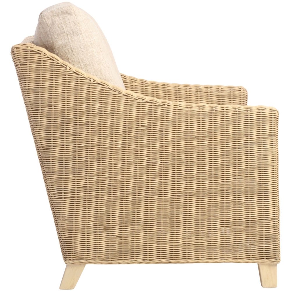 Desser Furniture Dijon 2 Seater Cotton Cream Sofa Image 4