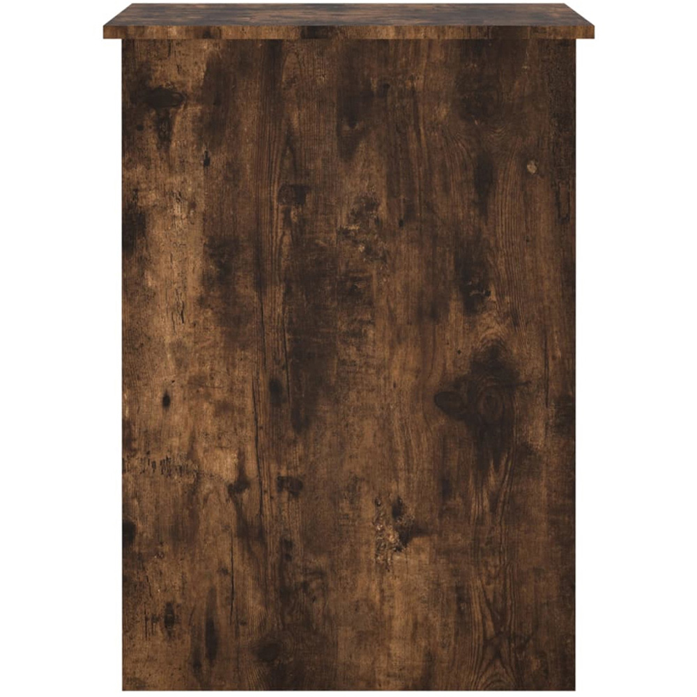 vidaXL 2 Shelf Study Desk Smoked Oak Image 5