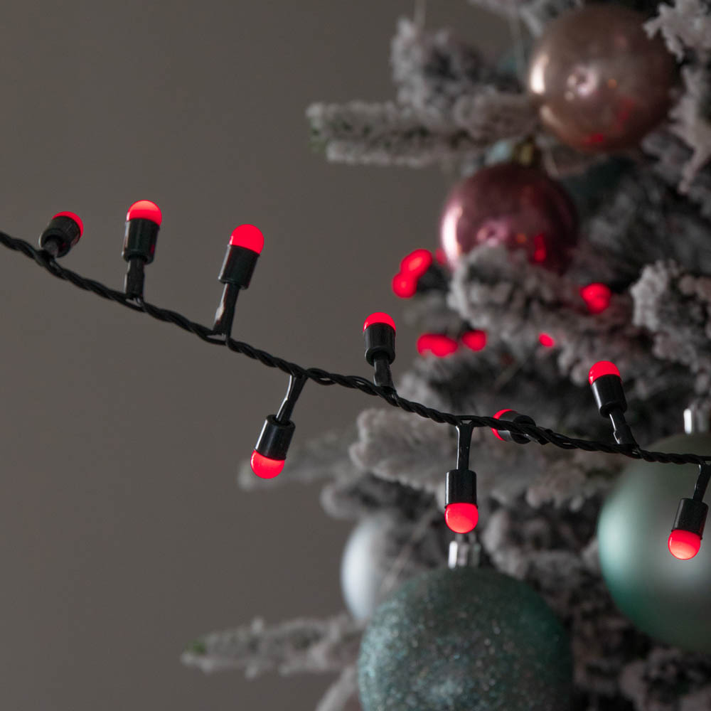 Samuel Alexander 300 Red LED Berry Multi-Function Green String Light Image 3