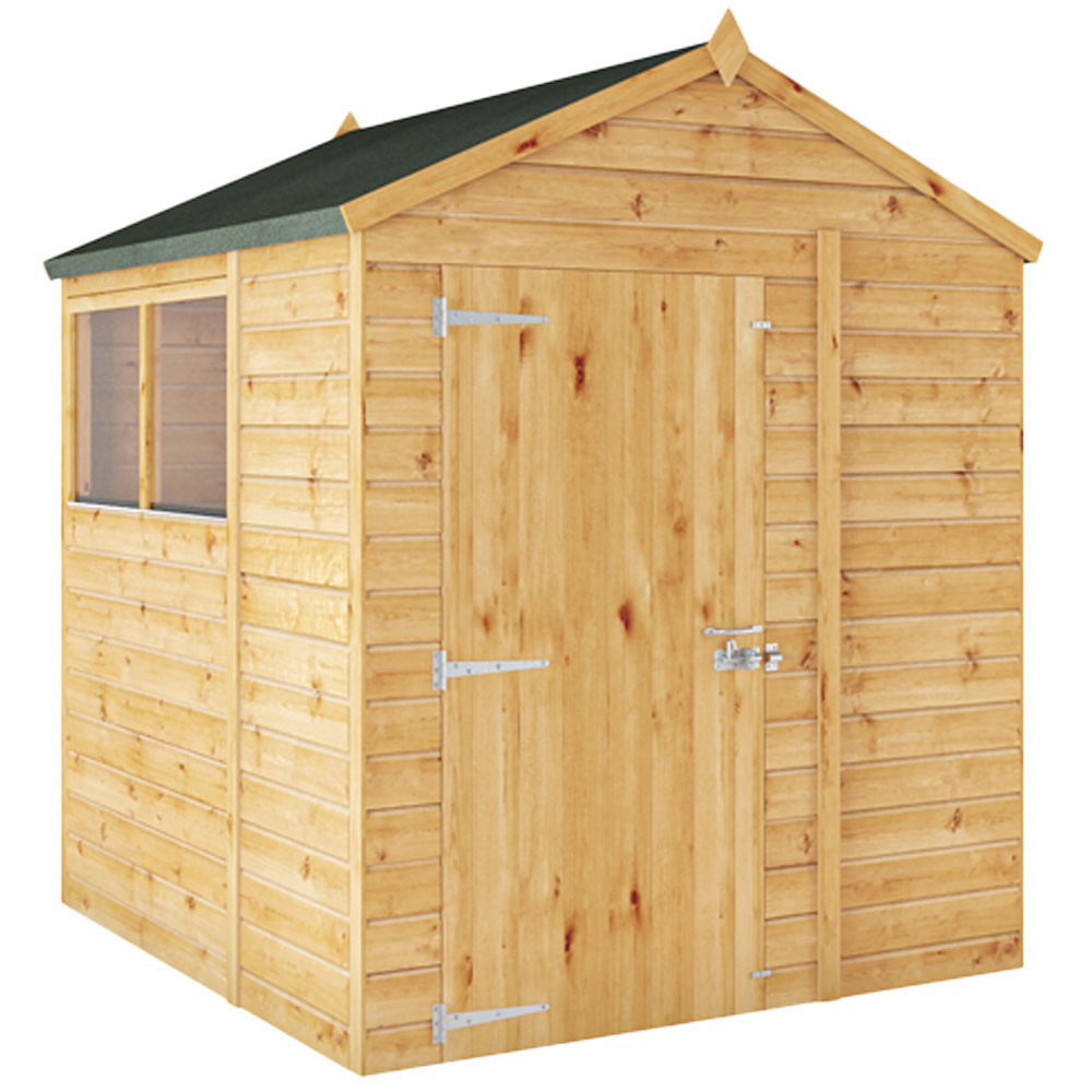 Mercia Woodsman 6 x 6ft Shiplap Glass Apex Shed Image 1