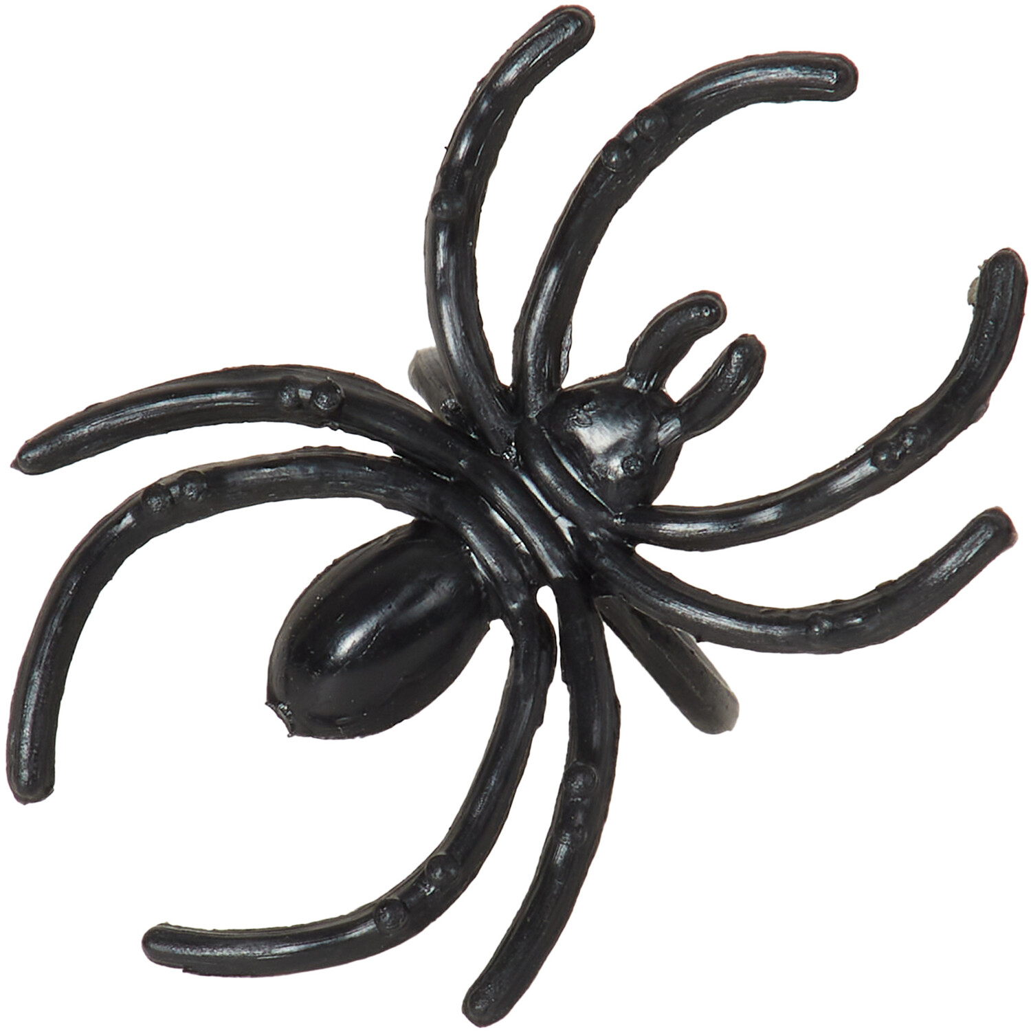 Pack of 80 Black Halloween Spiders - Black Image 3