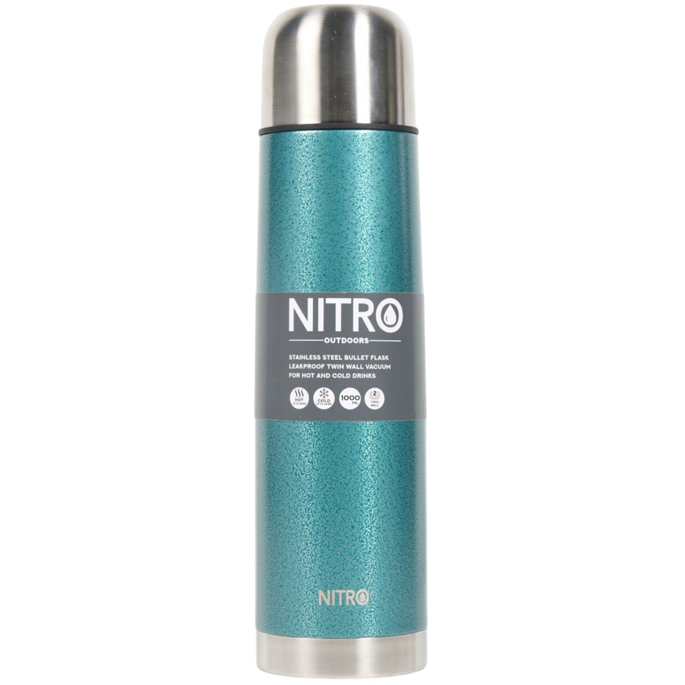 Nitro Stainless Steel Hammered Effect Vacuum Flask Image 2