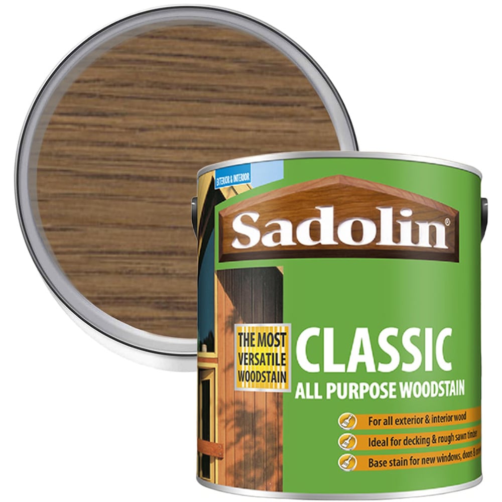 Sadolin Classic African Walnut All Purpose Matt Finish Woodstain 2.5L Image 1