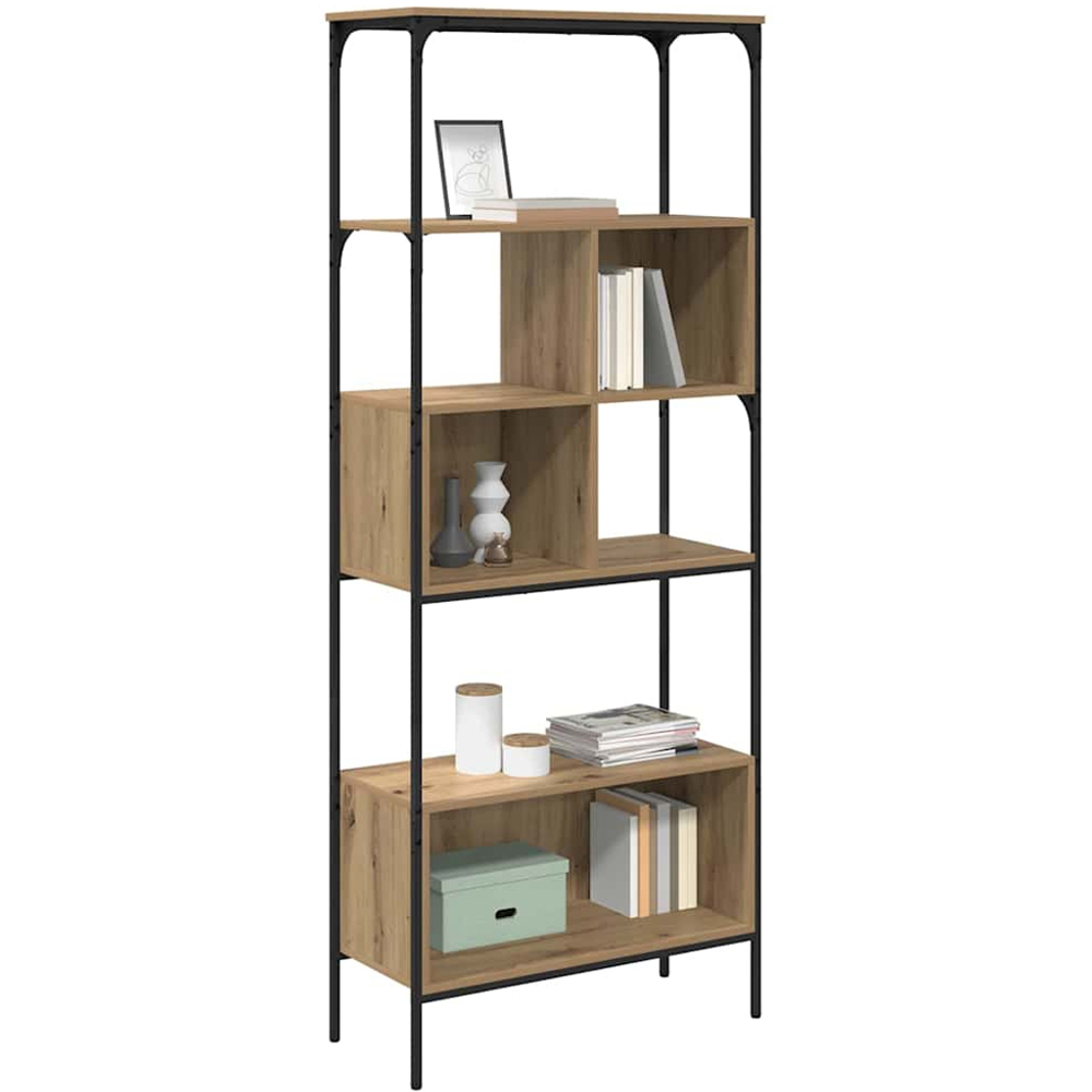 vidaXL 7 Shelf Artisan Oak Bookcase Image 3