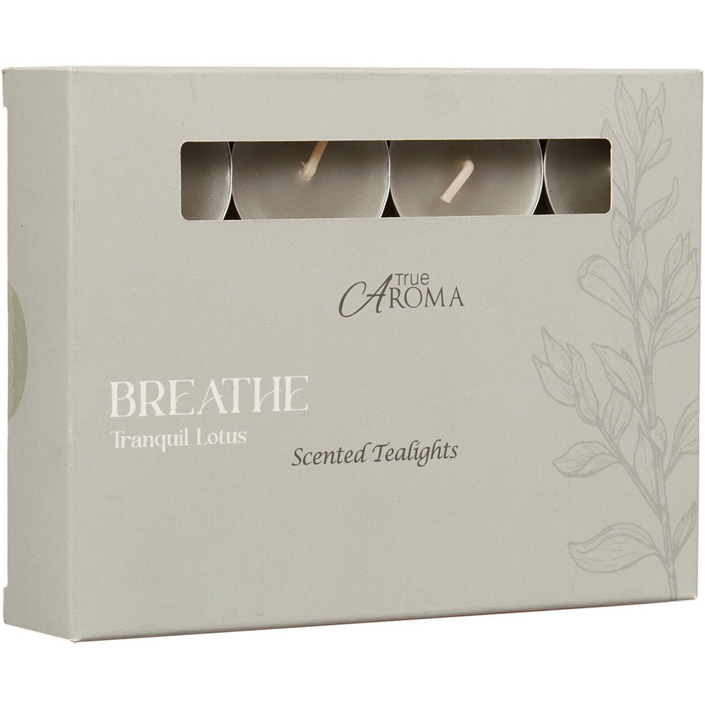 Set of 24 Breathe Scented Tealights - Grey Image 3