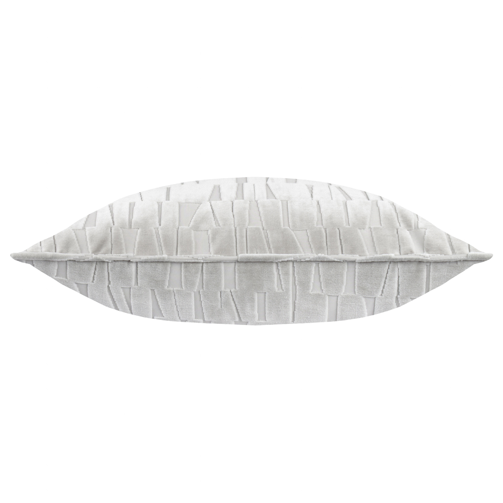 Paoletti Manhattan Silver Velvet Cushion 50 x 50cm Image 3