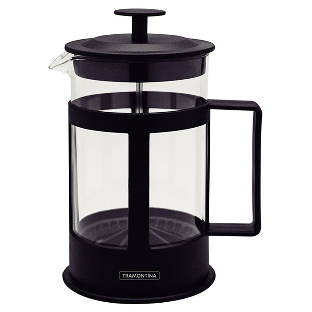 Tramontina 1L Black French Press Coffee Maker Image 1