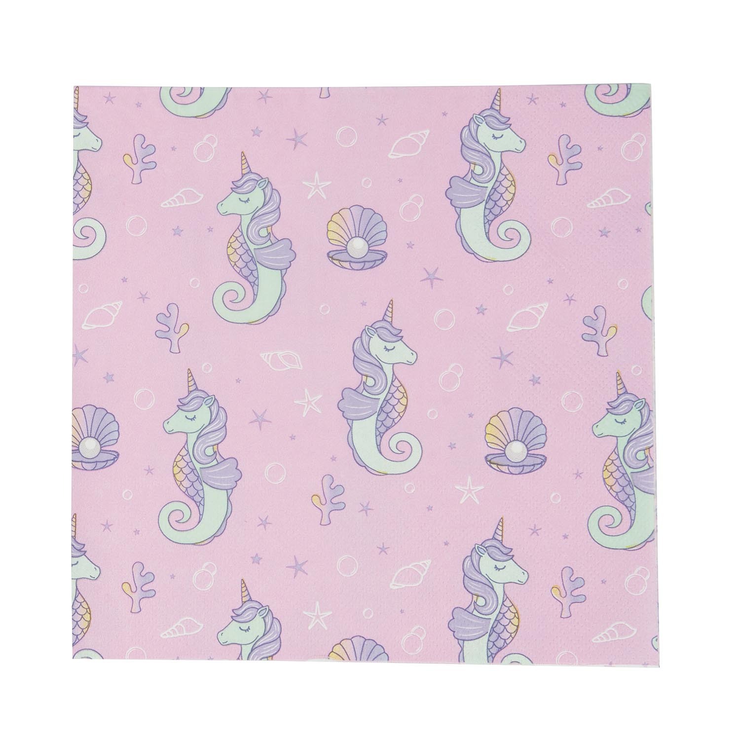 Pack of 16 Mermicorn Paper Napkins Image