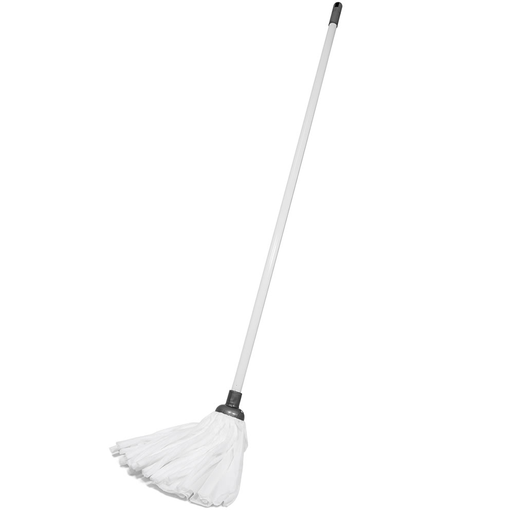 Wilko White Viscose Mop with Handle Image
