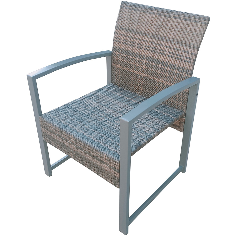 Furniture One 4 Seater Rattan Square Garden Dining Set Image 3