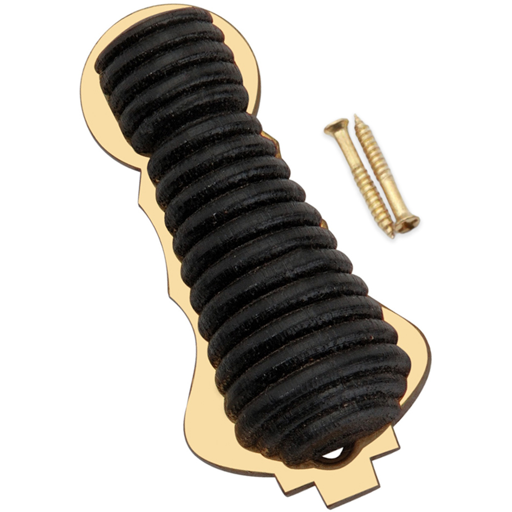 Spira Brass Ebonised Beehive Aged Brass Escutcheon Image 4