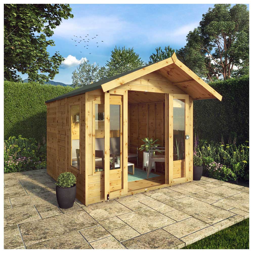 Mercia 8 x 8ft Double Door Premium Sussex Traditional Summerhouse Image 2