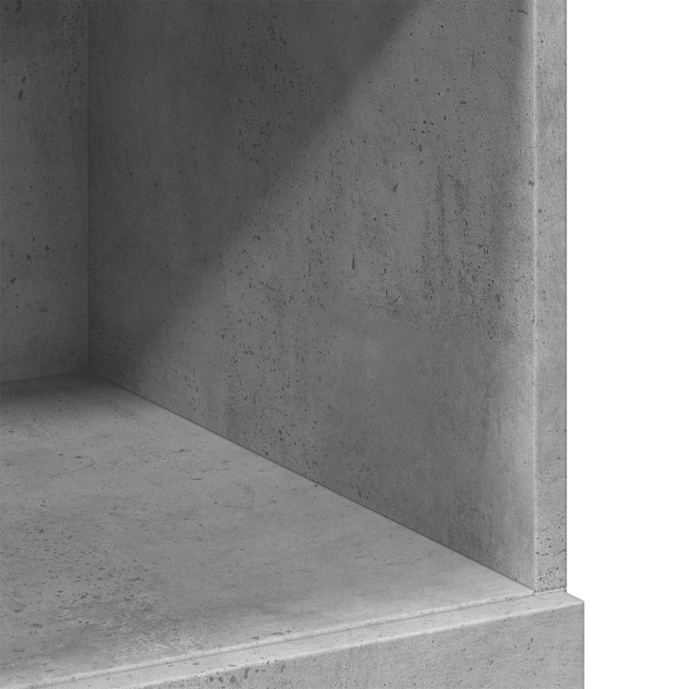 vidaXL 4 Drawer 6 Shelf Concrete Grey Highboard Image 8