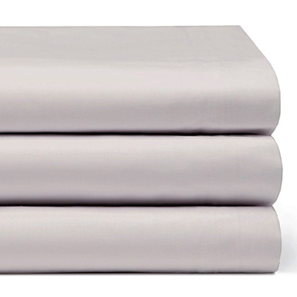 Serene Super King Ivory Flat Bed Sheet Image 2