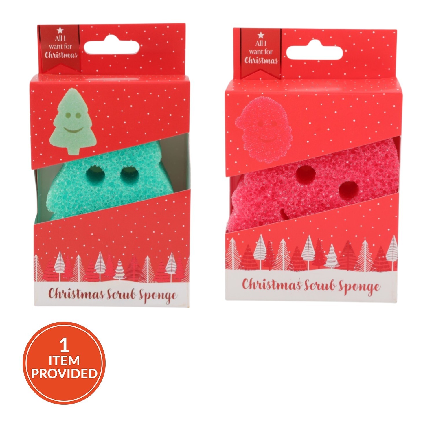 Christmas Scrub Sponge Image 1