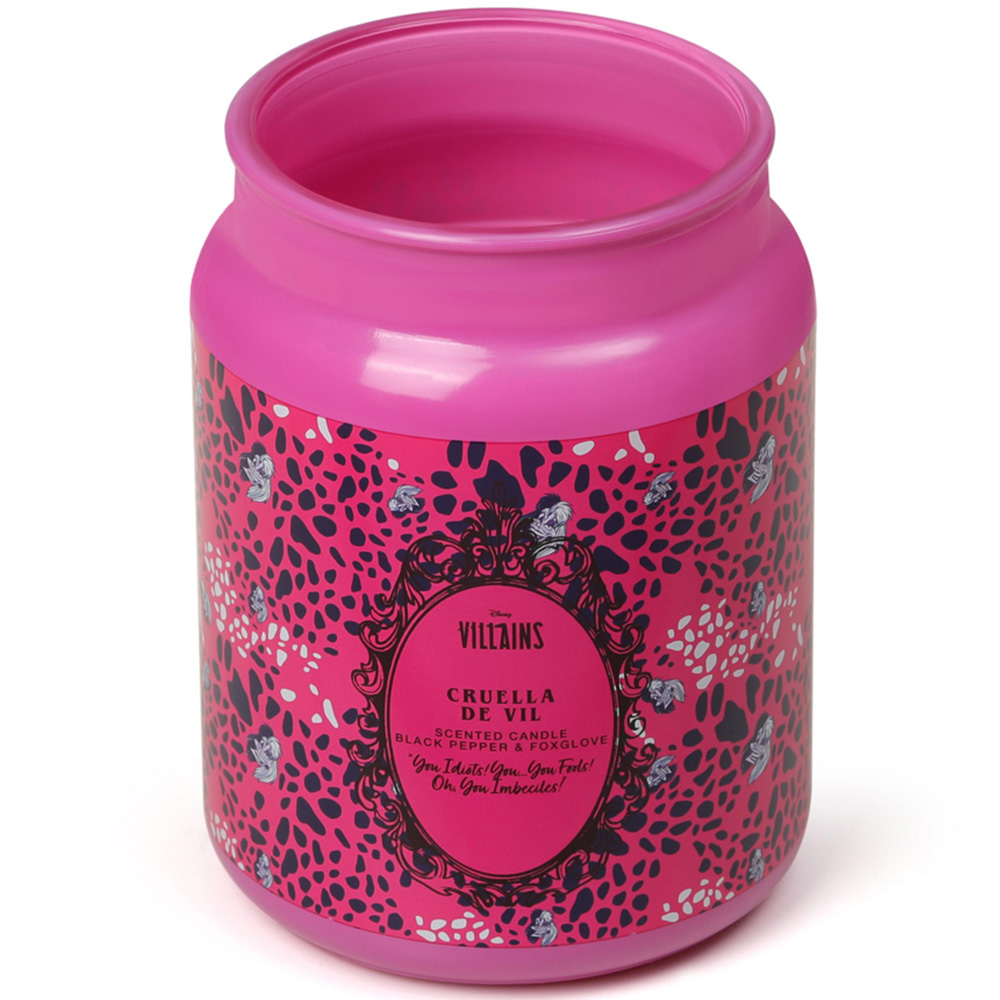 Disney Villains Cruella De Vil Black Pepper and Foxglove Scented Candle 430g Image 2