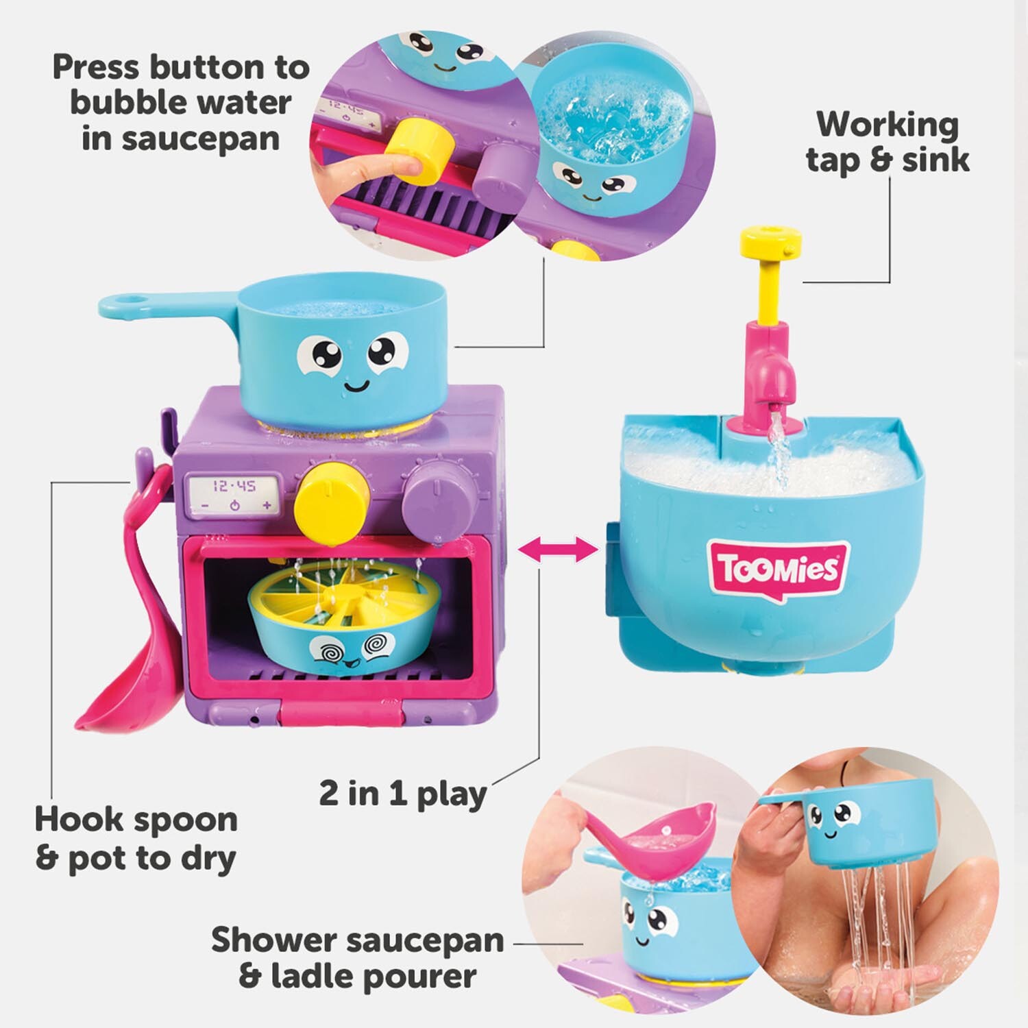 Toomies Bubble & Bake Bathtime Kitchen Image 7