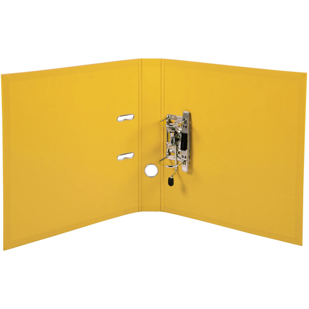 Exacompta PremTouch A4 Yellow PVC Lever Arch File 10 Pack Image 2