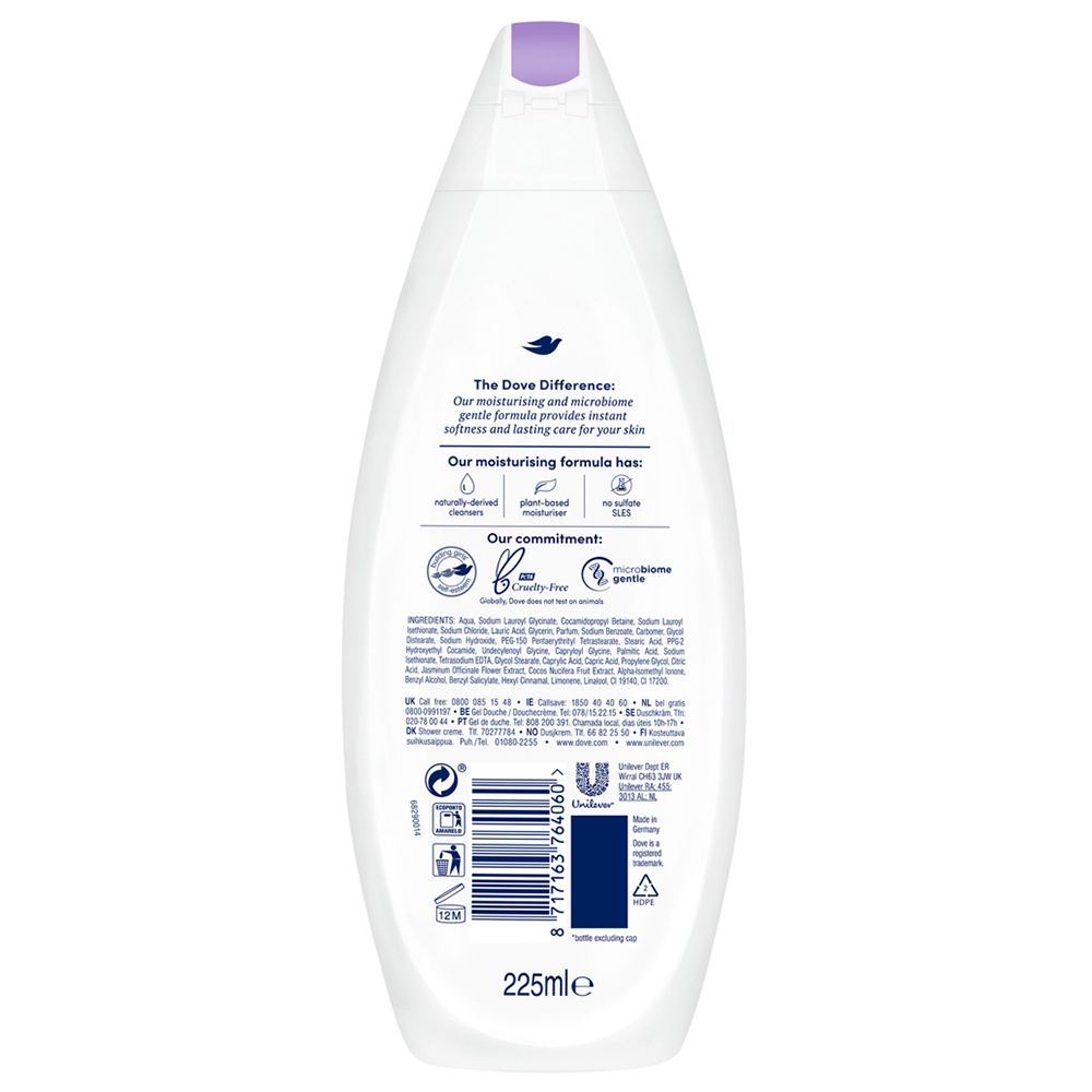 Dove Relaxing Body Wash 225ml Image 3