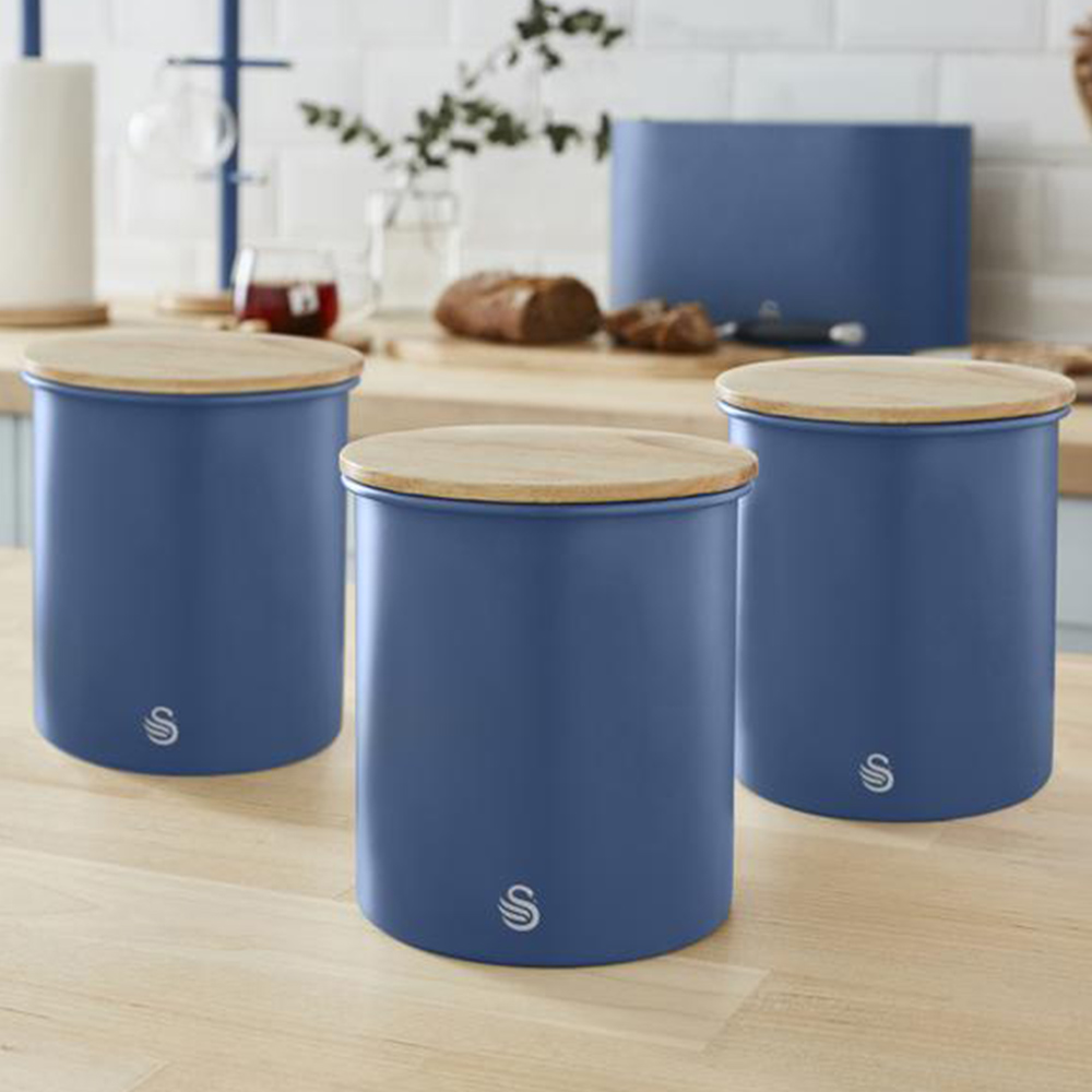 Swan Nordic Blue Canisters 3 Piece Image 2
