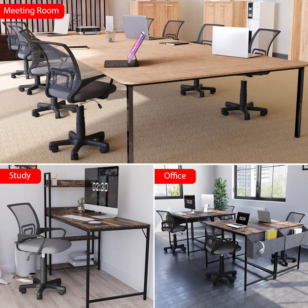 Vida Designs Airsdale Grey Mesh Office Chair Image 4