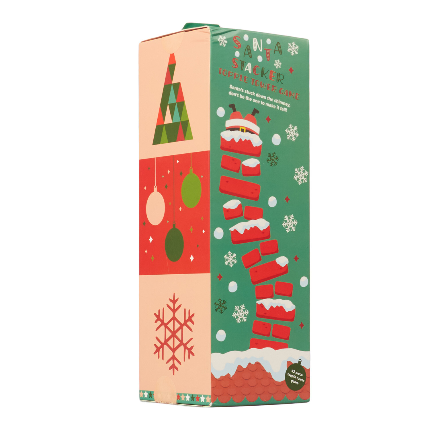 Santa Stacker Topple Tower Game - Red Image 3