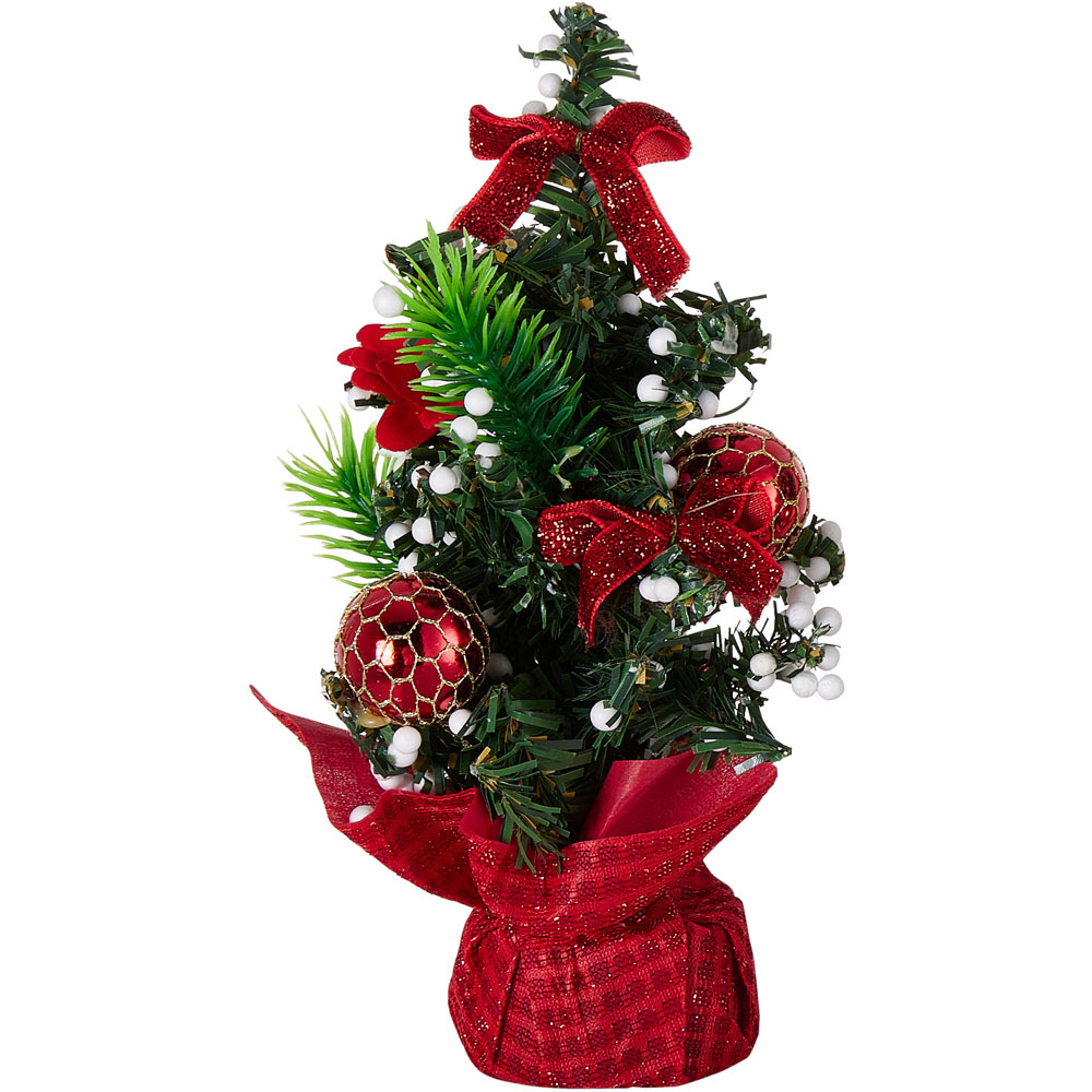 Living and Home 3 Piece Freestanding Tabletop Artificial Christmas Tree Image 3