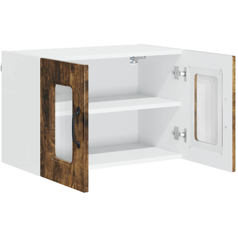 vidaXL Kalmar 2 Door Smoked Oak Wall Kitchen Cabinet Image 5