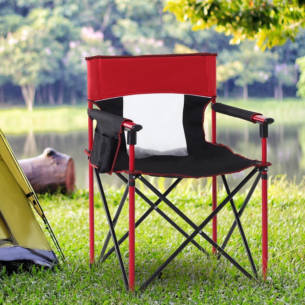 Outsunny Camping Portable Chair Red Image 2
