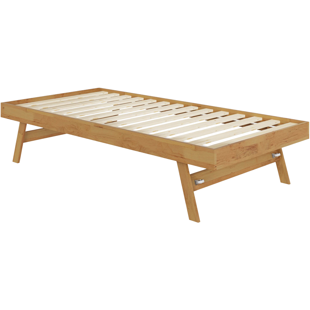 GFW Madrid Oak Wooden Trundle Day Bed Image 2