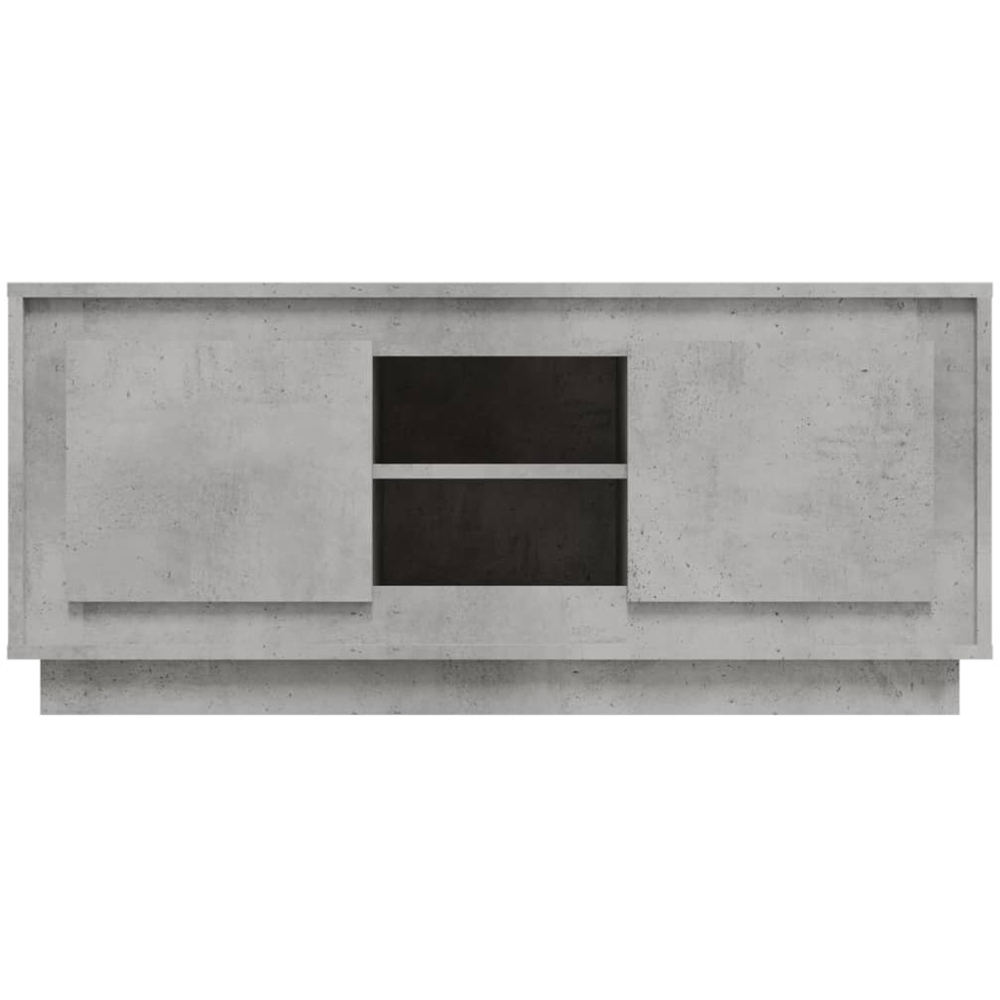vidaXL 2 Door 2 Shelf Concrete Grey TV Cabinet Image 6