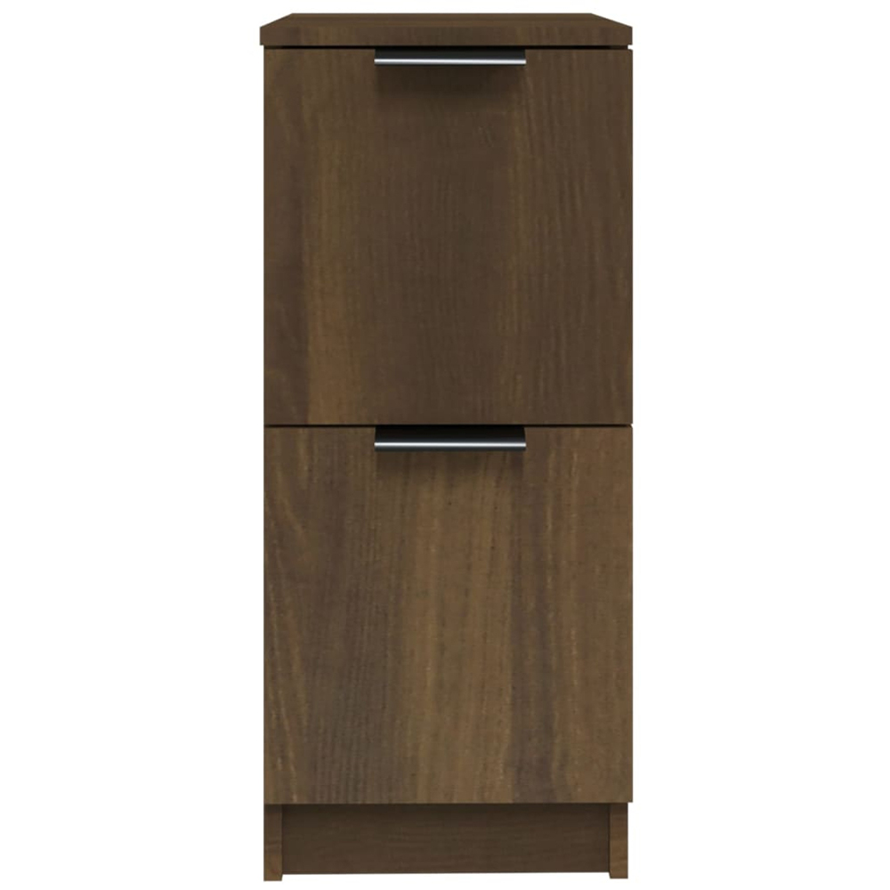 vidaXL 2 Door Brown Oak Narrow Sideboard Image 5
