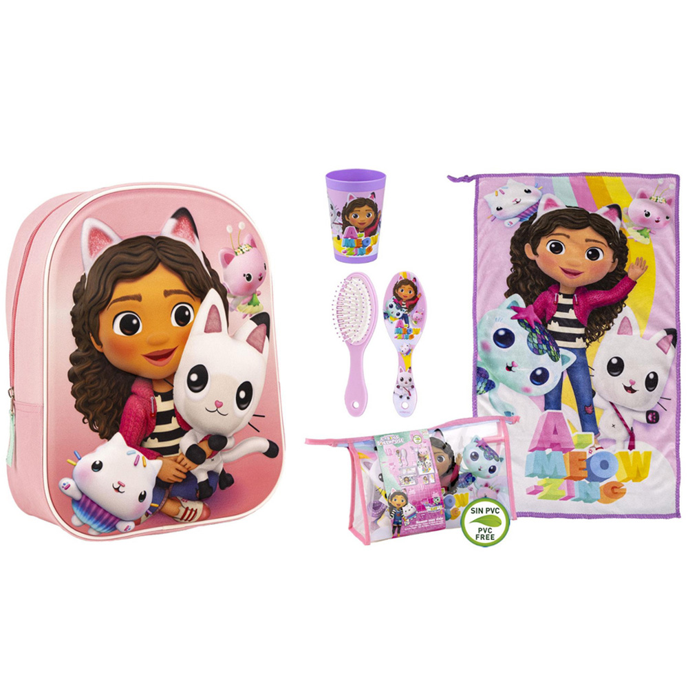 Gabby's Dollhouse 3D Backpack and Accessories Set Image 1